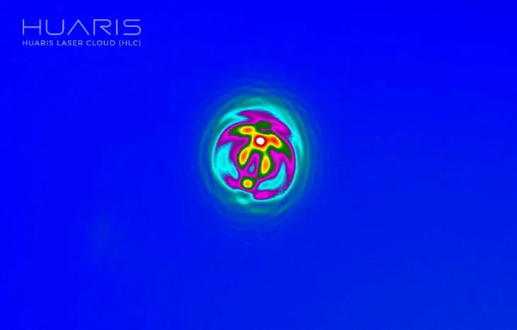 Spherical artifact detected by Huaris Laser Cloud (HLC) - color