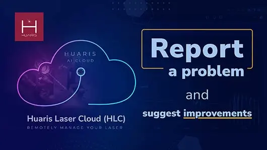 Huaris Laser Cloud - HLC Youtube tutorial - Report a problem and suggest improvements